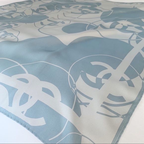 CHANEL Silk Square Scarf 34x34